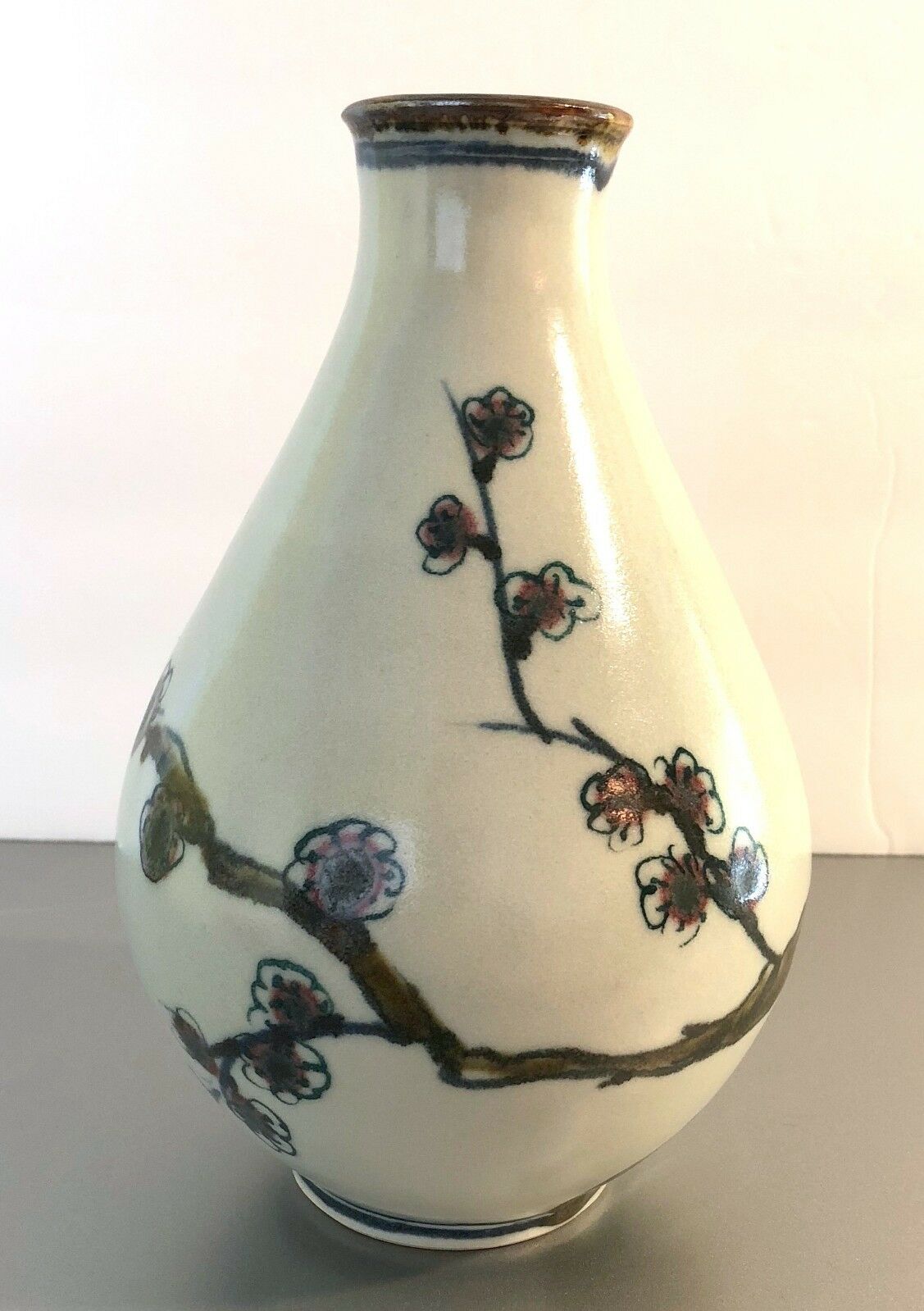 Studio Pottery Vase, Asian Style Bonsai Design Ikebana, Roland White, Oregon Euc