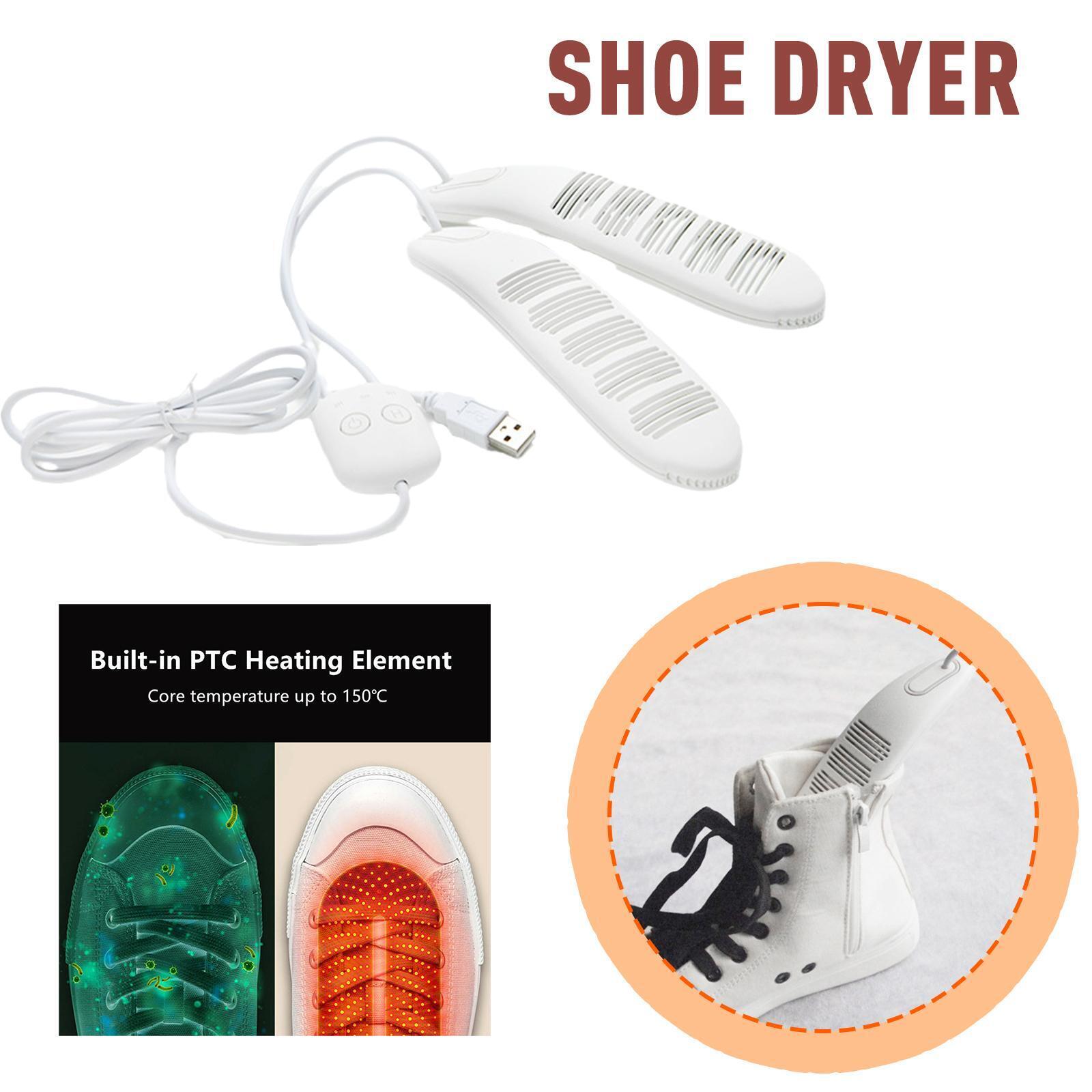 Usb Portable Shoe Dryer, Drying, Dehumidification& For Boots Deodorize I4n1